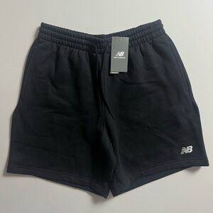 NWT New Balance Relaxed Fleece Shorts, Black, Size M